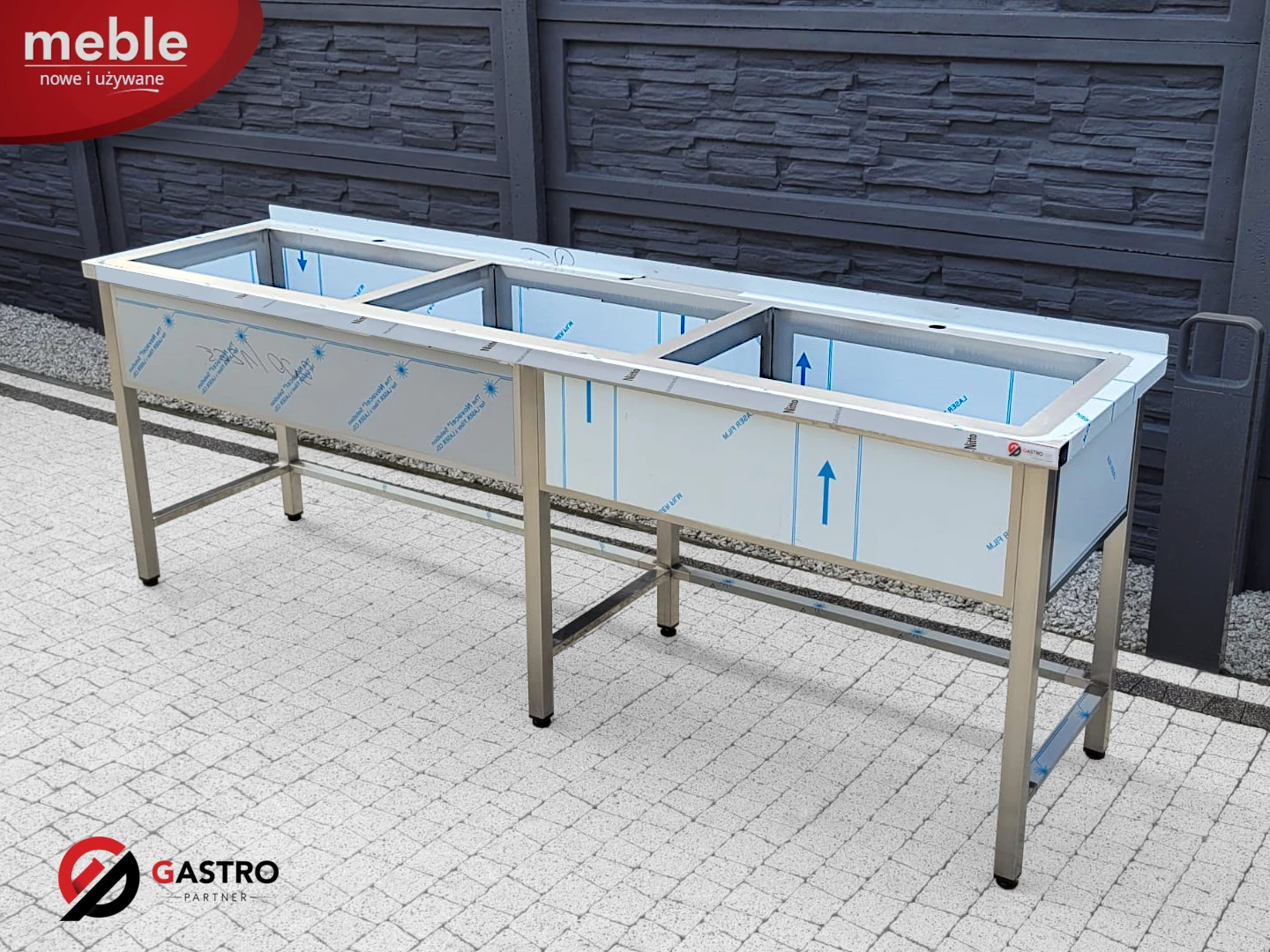 basen 3 komorowy - gastro partner zlew używany lub nowy w gastronomii