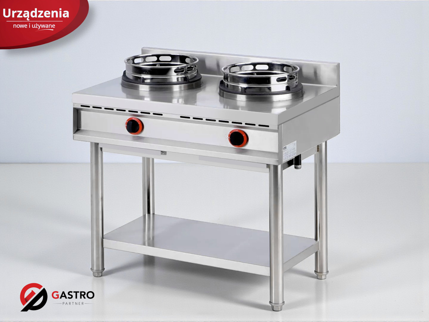 Wok gazowy firmy Redfox 2 stanowiskowy moc 26 kW