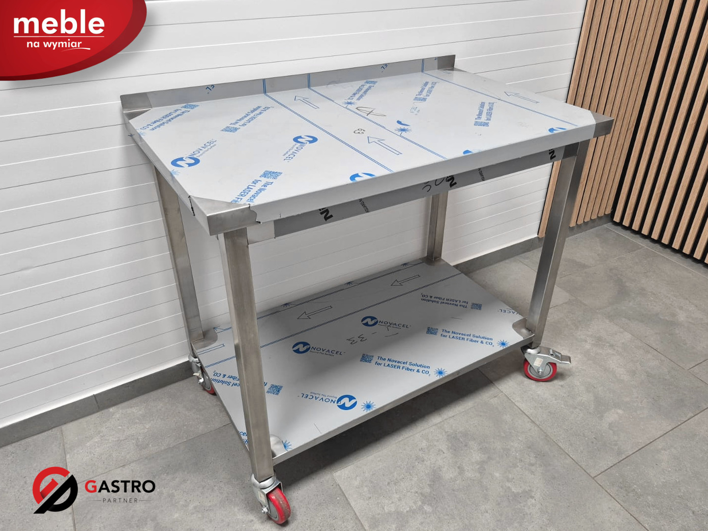 Stół gastronomiczny mobilny na kółkach Gastro Partner 100x60