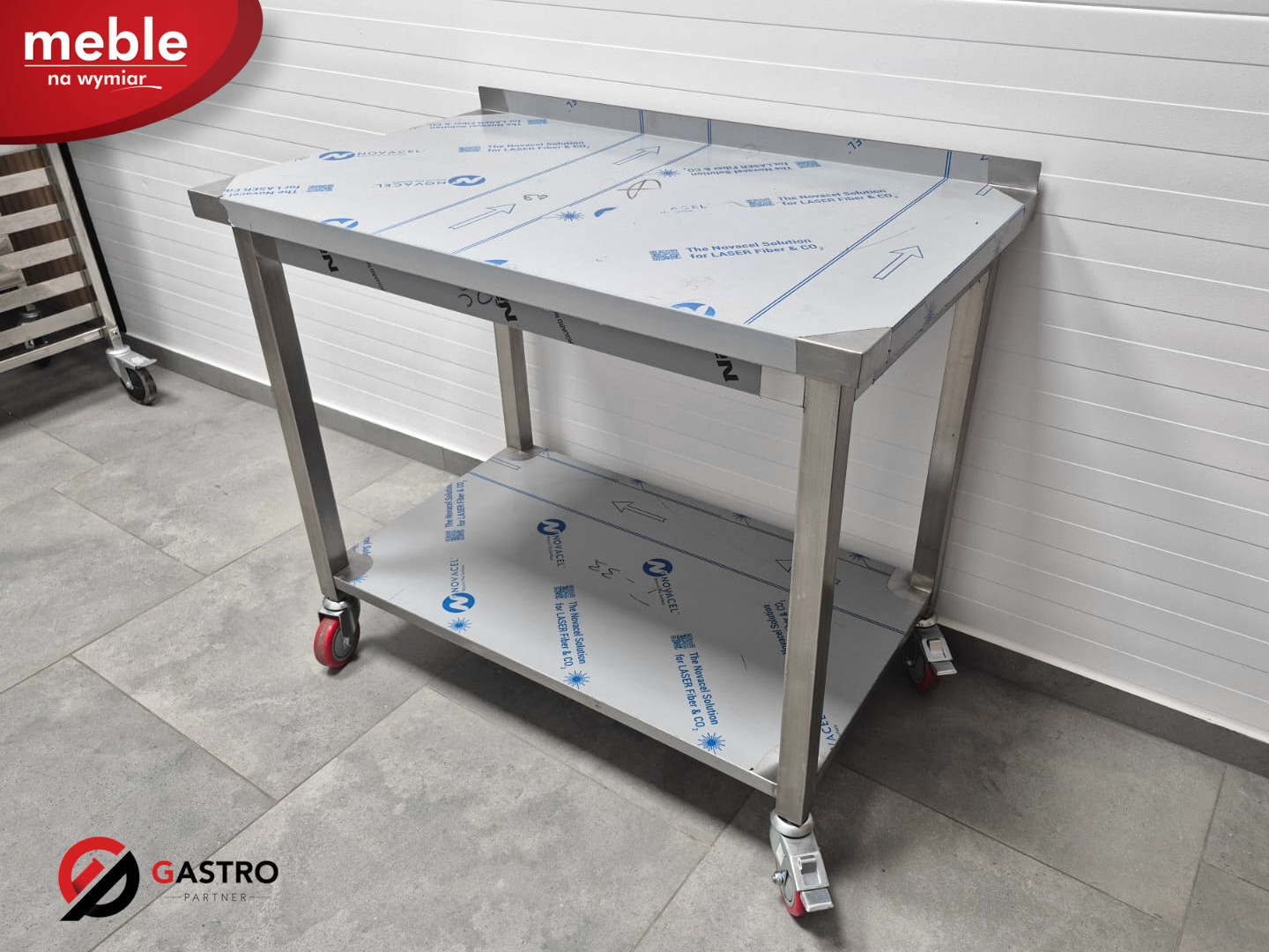 Stół gastronomiczny mobilny na kółkach Gastro Partner 100x60