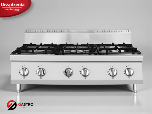 Kuchnia gazowa, 6-palnikowa, nastawna linia 700 - AT7G6B-C1