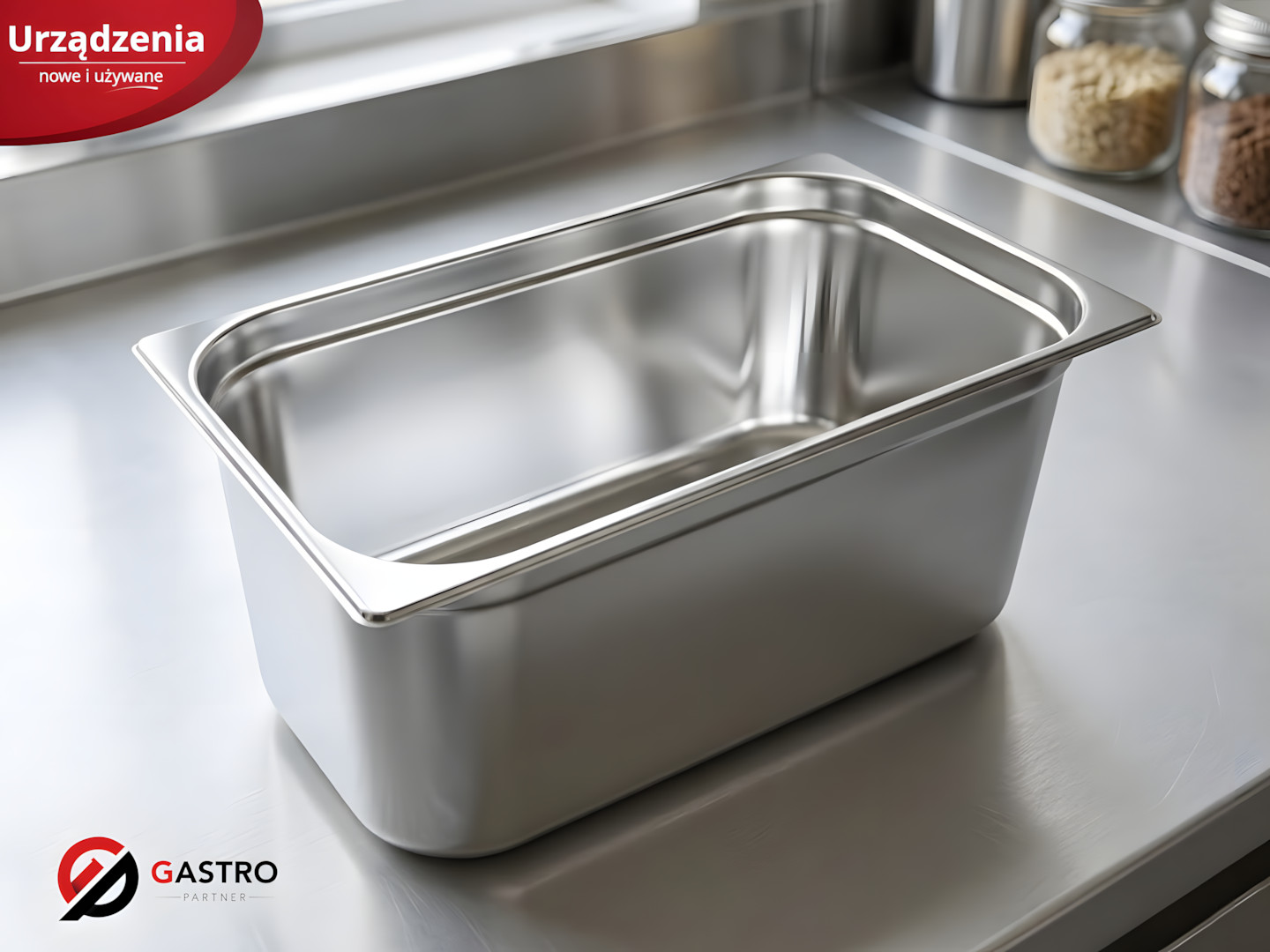 Pojemnik gastronomiczny ze stali nierdzewnej GN 1/1 200 mm