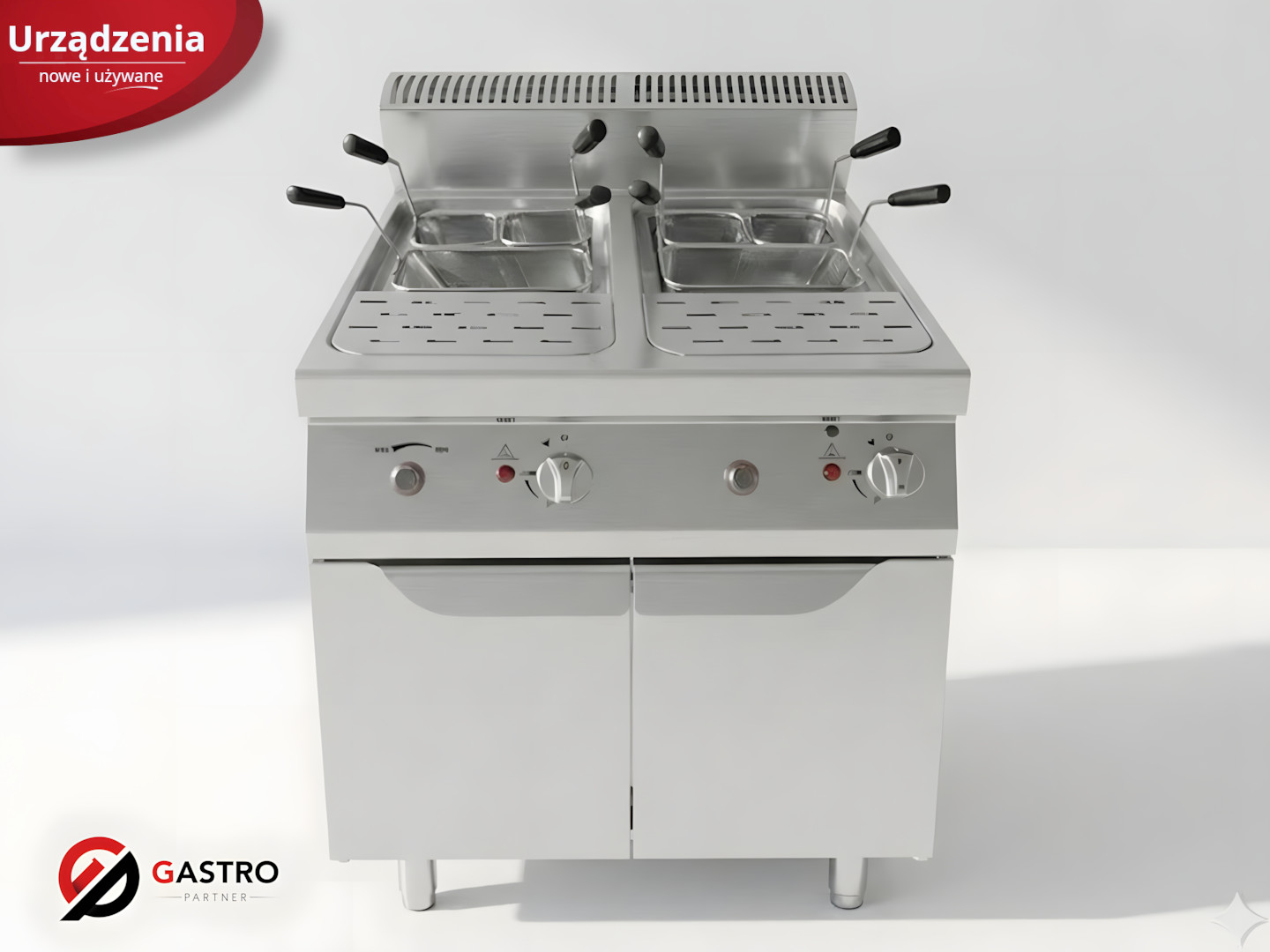 Warnik do makaronu gazowy wolnostojący 2x10kW | AT7G8P-F ATOSA