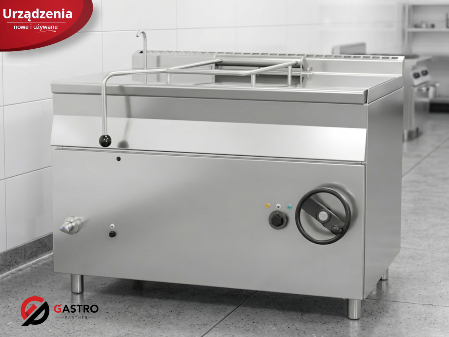 Patelnia uchylna gazowa | stal nierdzewna | 27 kW | 120 l | 1200x900x900 mm | RQBS125.912G