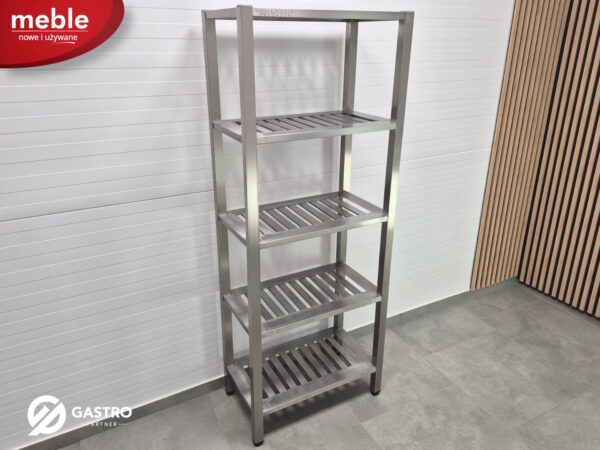Regał gastronomiczny spawany półki perforowane gretingowe | 5 półek | 700x400x1800 mm