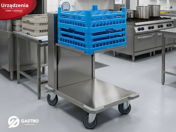 Wózek z ruchomą platformą do koszy do zmywarek CNC-55 Edenox 19005131