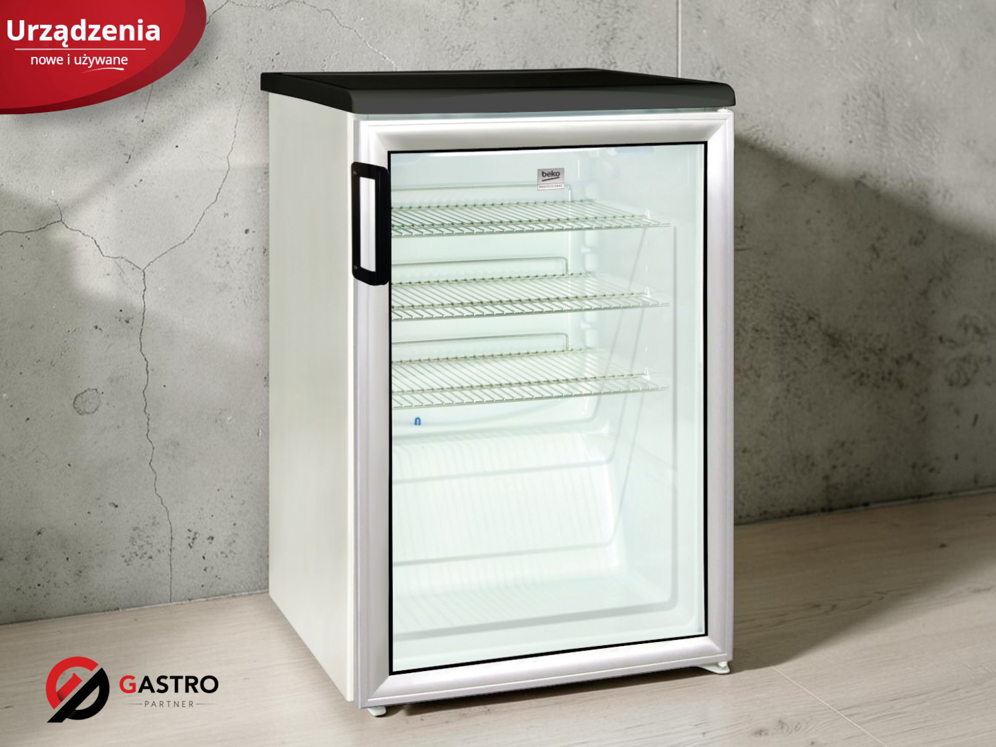 Chłodziarka podblatowa przeszklona 130L | BEKO Professional ADN 140 W