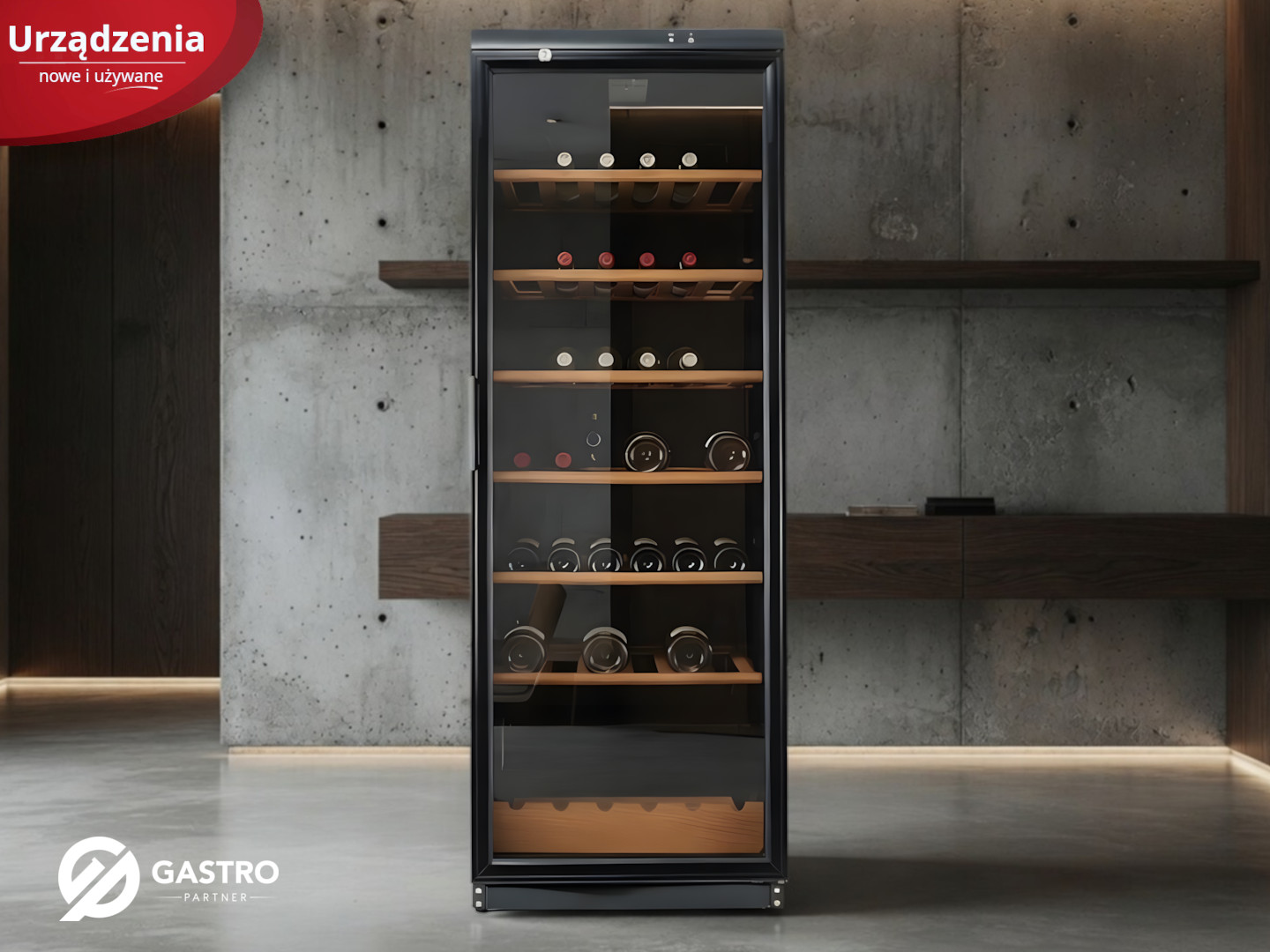 Chłodziarka na wino z czarną ramką, 350L | Beko Professional | lodówka (Whirlpool) ADN 231