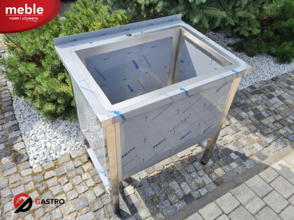 Basen ze stali nierdzewnej zlew gastronomiczny 1000x600x850 mm komora 400 mm