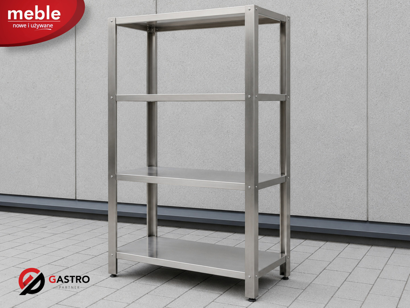 Regał magazynowy półki pełne 1400x500x1800 mm skręcany | Gredil 670145