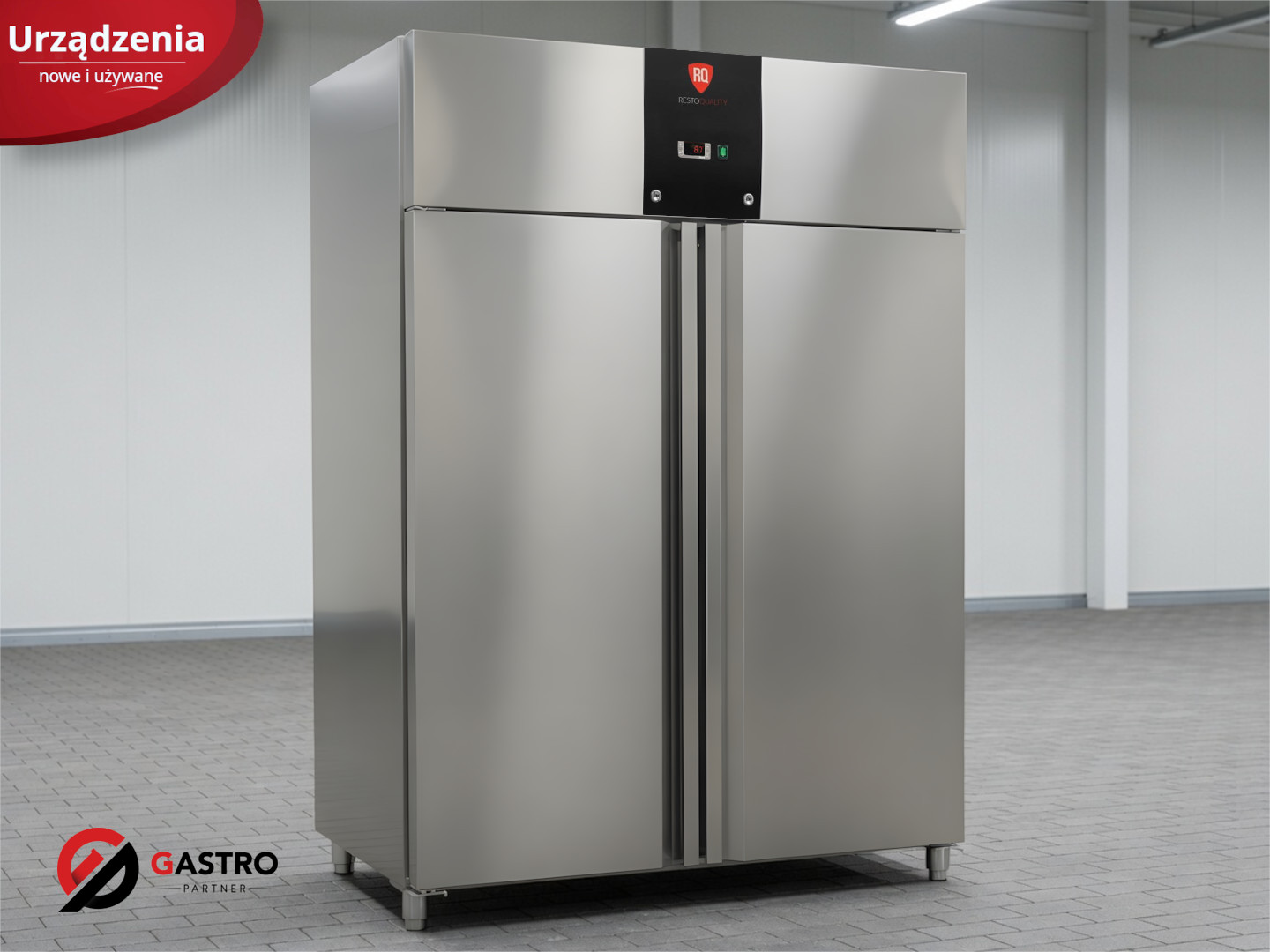 Szafa chłodnicza 2 drzwiowa 1200L 1340x810x2010 Podwójna stal nierdzewna RQSC 1200