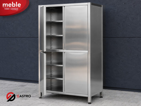 Szafa magazynowa ze stali nierdzewnej 4 drzwi otwierane - 1000x500x1800 mm