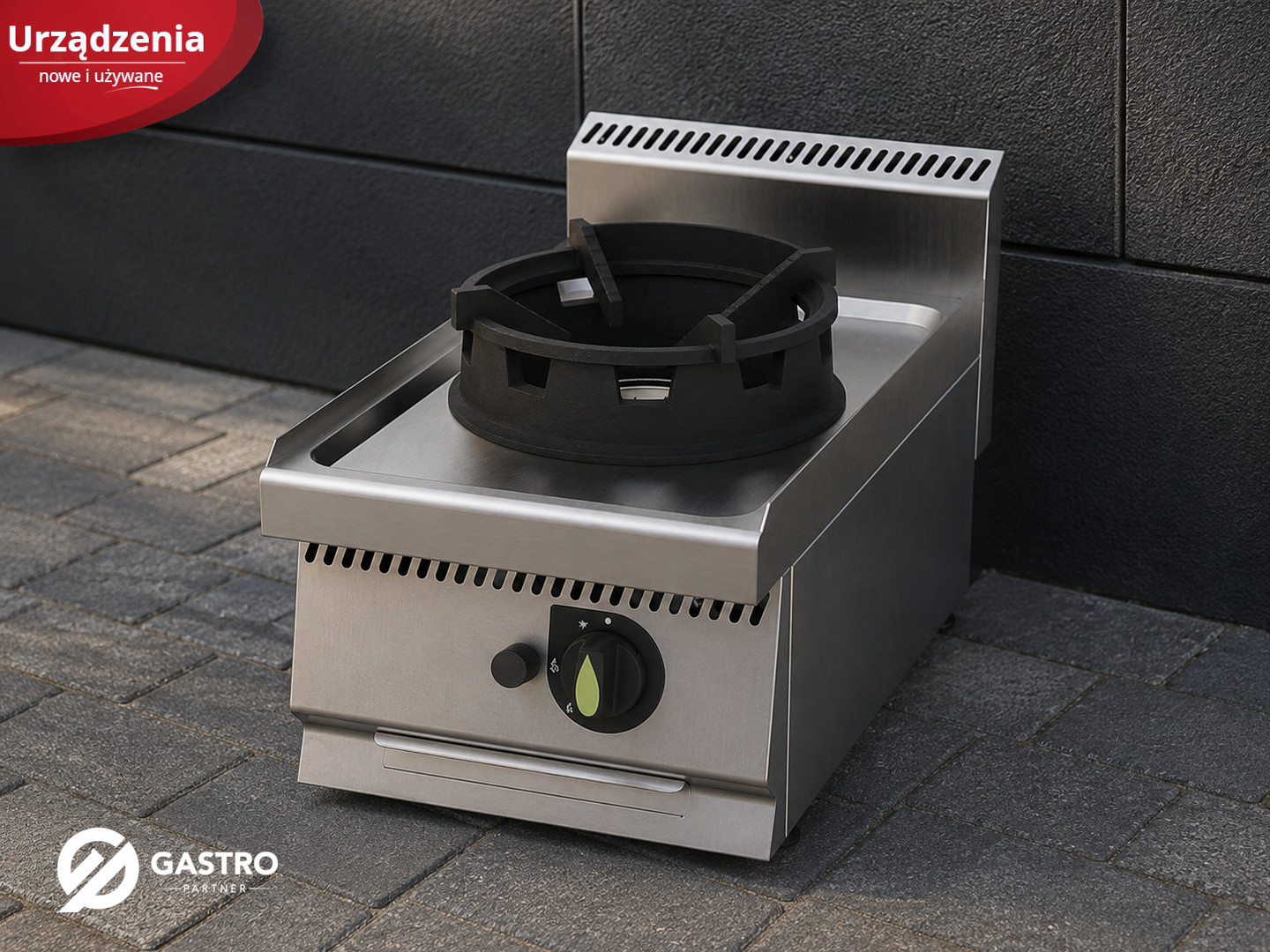 Wok gazowy 1-palnikowy | nastawna kuchnia wok | linia 700 | 10,5 kW | WC4070G