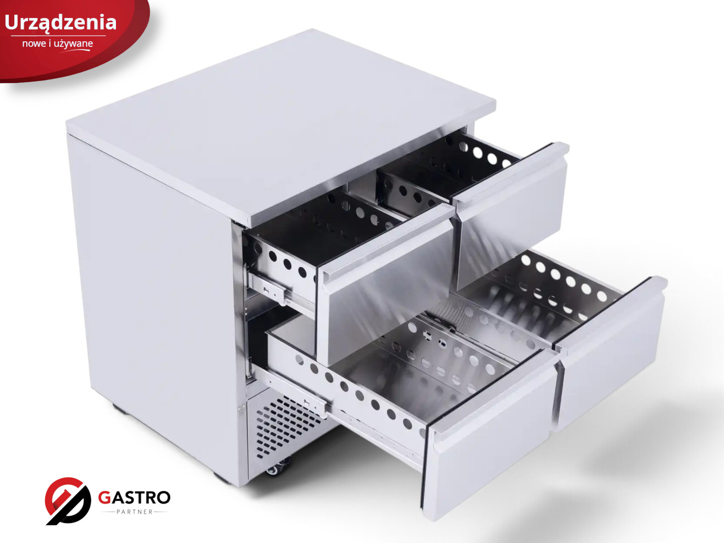 Stół chłodniczy z 4 szufladami 300 l GN 1/1 Atosa ESL3820GR - 900x700x943 mm