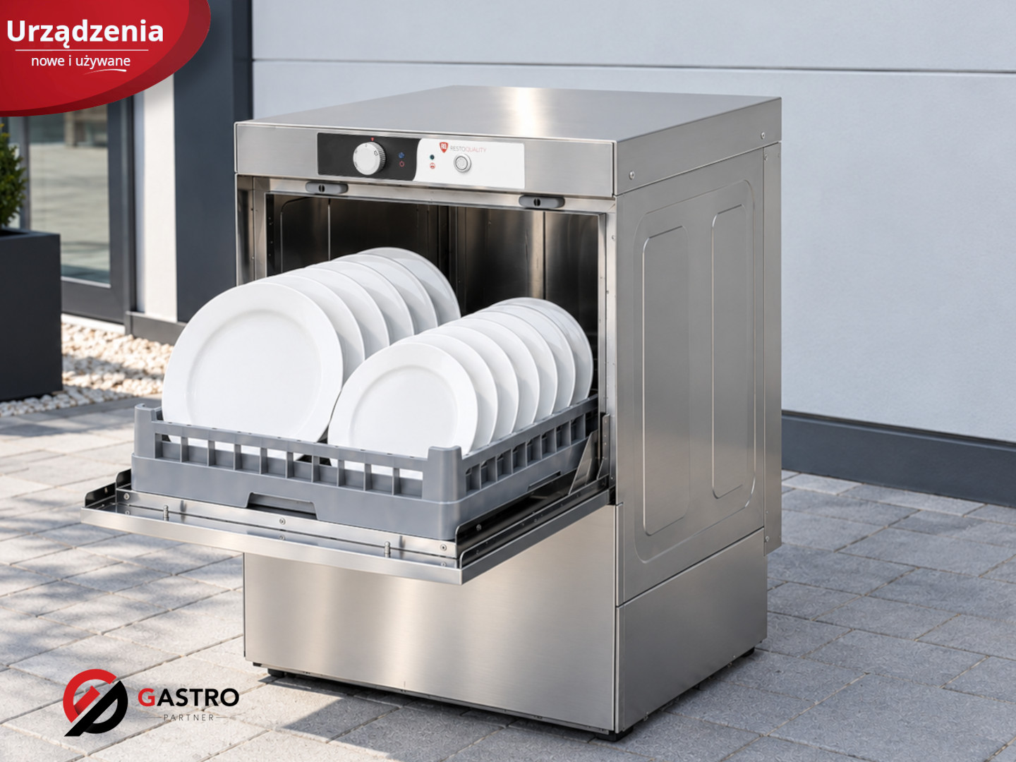 Zmywarka do naczyń | kosz 500x500 | pompa spustowa | 3,4 kW | 230 V | RQ500 B DD (RQ500DP)